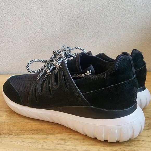 Adidas Original Mens Tubular Radial Trainer Shoes Sneakers BB2401 Black Size 9 main image 4